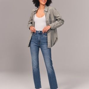 Abercrombie Ultra High Rise Ankle Straight Jeans size 25